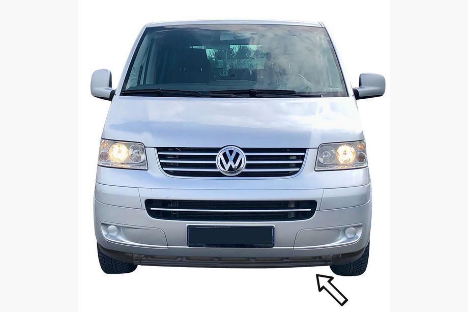 Volkswagen T5 2010–2015 ESA etupuskurin lip-spoileri (musta) Image