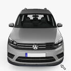 Volkswagen Caddy 2015–2020 ESA etupuskurin lip-spoileri (musta) kuva 1