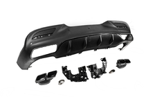Mercedes GLE coupe C292 2015–2019 Takadiffuusori pakoputken päillä, musta (GLE63-design) kuva 4