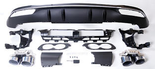 Mercedes GLS X167 2019– Takadiffuusori pakoputken päillä Silver (GLS53) kuva 1