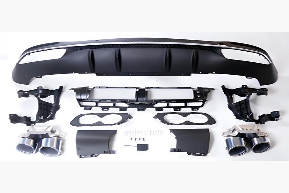 Mercedes GLS X167 2019– Takadiffuusori pakoputken päillä Silver (GLS53) Image