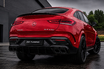 Mercedes GLE Coupé C167 2019– Takadiffuusori pakoputken päillä, musta (GLE63-design) kuva 2