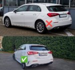 Mercedes A-class W177 2018– Takadiffuusori pakoputken päillä (Design A35 HB) kuva 3