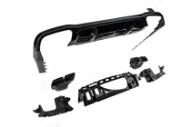 Mercedes E-class W213 2016–2023 Takadiffuusori pakoputkenpäillä E63-Design Black (AMG/AMG-Line 2016-2020) kuva 5