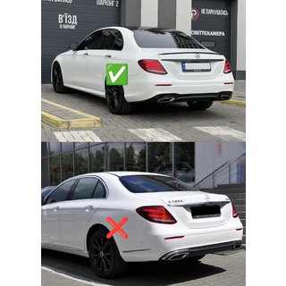 Takadiffuusori pakoputkenpäillä E63-Design Black (AMG/AMG-Line 2016-2020) kuva 2