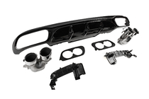 Mercedes E-class W213 2016–2023 Takadiffuusori pakoputkenpäillä E53-Design (AMG/AMG-Line) kuva 4