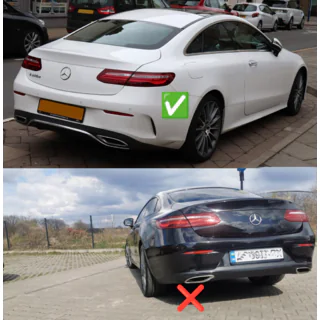 Taka-diffuusori Black pakoputkenpäillä Black (AMG63 Design) kuva 3