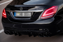 Mercedes C-class W205 2014–2021 Takadiffuusori pakoputkenpäillä (Design C43) kuva 1
