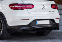 Mercedes GLC Coupé C253 2016–2023 Takadiffuusori pakoputken päillä Black (AMG63 design) kuva 2
