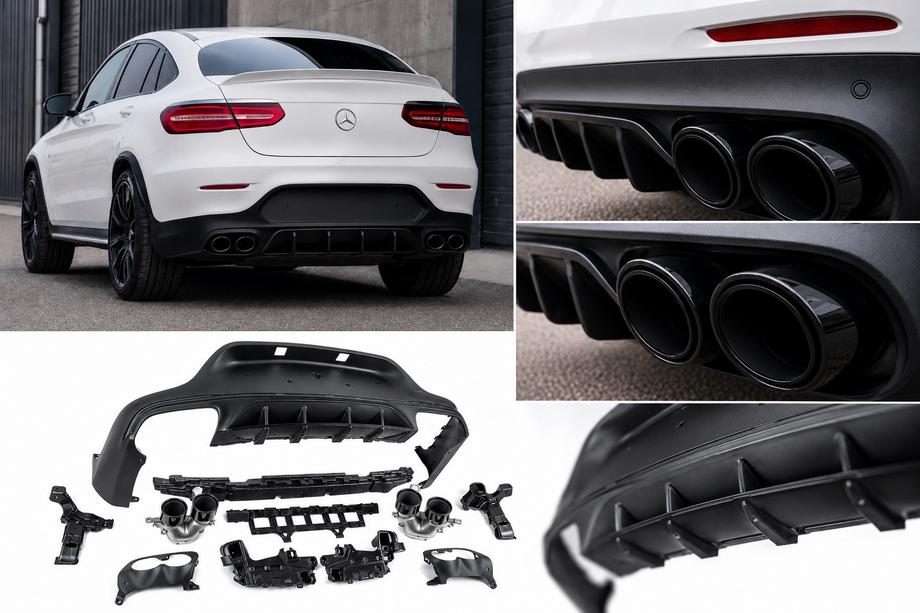 Mercedes GLC Coupé C253 2016–2023 Takadiffuusori pakoputken päillä (AMG43-design) Image