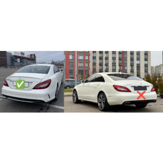 Taka diffuusori pakoputken päillä Black (2015-2018, CLS63 design) kuva 3