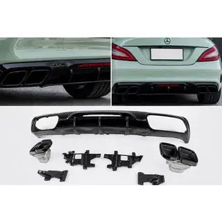 Takadiffuusori pakoputkenpäillä Black (2015-2018, GT63 Design)