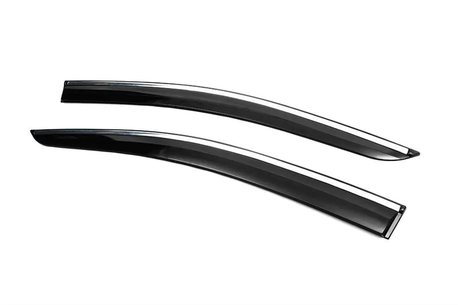 Ford Connect 2021– Sivulasien tuuliohjaimet kromilistalla (2 kpl, Sunplex Chrome) Kuva 4