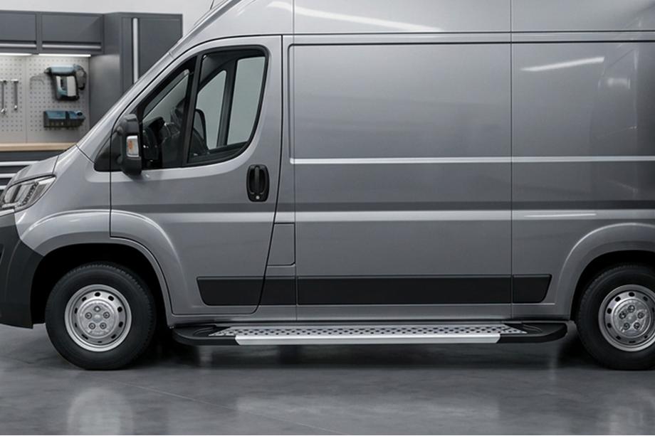 Opel Movano 2021– Sivuporrassarja New Vision Grey (2 kpl, alumiini) Image
