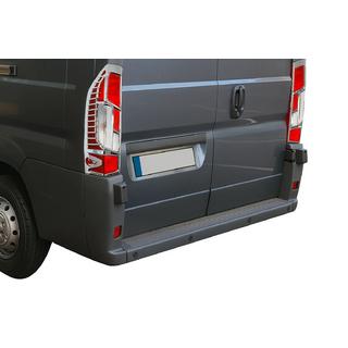 Kaarevat kromiset takavalon suojat (2 kpl, muovi) Opel Movano 2021– kuva 1
