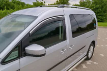 Volkswagen Caddy 2015–2020 Ikkunatuulisuojat kromilistalla Niken Luxury (2 kpl) kuva 4
