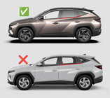 Hyundai Tucson NX4 2021– Ikkunatuuliohjaimet kromilistalla Niken Luxury (4 kpl) kuva 8