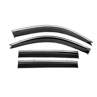 Ikkunatuuliohjaimet kromilistalla Niken Luxury (4 kpl) Toyota Land Cruiser Prado 120 2002–2009 kuva 2