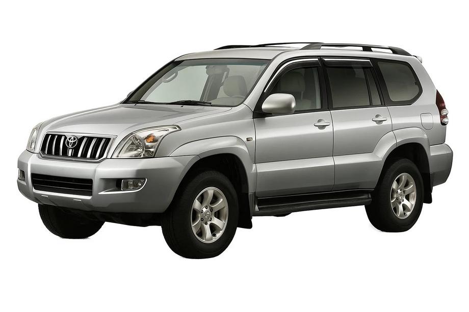 Toyota Land Cruiser Prado 120 2002–2009 Ikkunatuuliohjaimet kromilistalla Niken Luxury (4 kpl) Image
