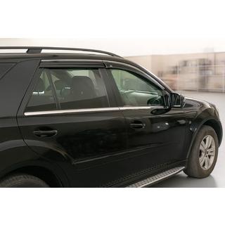 Ikkunatuuliohjaimet kromilistalla Niken Luxury (4 kpl) Mercedes ML W164 2005–2011 kuva 3