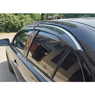 Ikkunatuuliohjaimet kromilistalla Niken Luxury (4 kpl) Mitsubishi Lancer X 2008– kuva 3