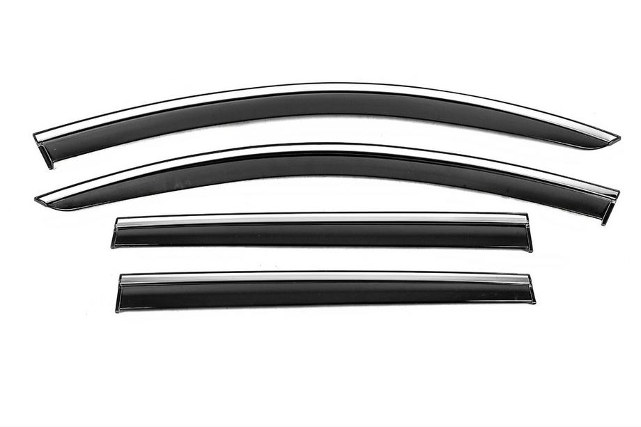 Volkswagen Passat B6 2006–2012 Ikkunatuulisuojat kromilistalla Niken Luxury (SW, 4 kpl) Image