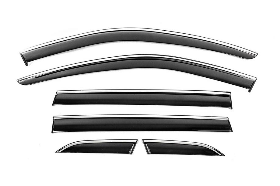 Honda CRV 2022– Ikkunatuuliohjaimet kromilistalla Niken Luxury (6 kpl) Image