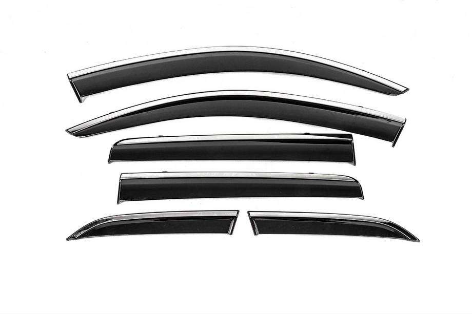 Mitsubishi Outlander 2012–2021 Ikkunatuuliohjaimet kromilistalla Niken Luxury (6 kpl) Image
