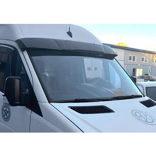 Tuulilasin lippa V-3 (musta kiiltävä, 5 mm) Mercedes Sprinter W906 2006–2018 kuva 1
