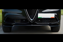 Alfa Romeo Stelvio 2016– Etupuskurin lipa DPT V-1 (ABS, kiiltävä musta) kuva 1