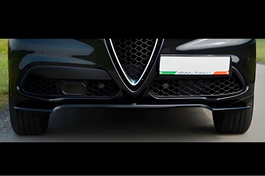 Alfa Romeo Stelvio 2016– Etupuskurin lipa DPT V-1 (ABS, kiiltävä musta) Image