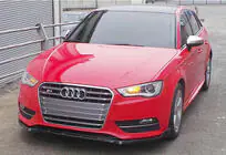 Audi A3 2012–2020 Etupuskurin lipa/splitteri DPT V-3 (Sedan/HB, kiiltävä musta) kuva 3