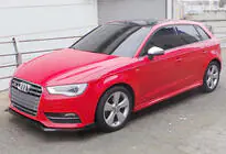 Audi A3 2012–2020 Etupuskurin lipa/splitteri DPT V-3 (Sedan/HB, kiiltävä musta) kuva 5