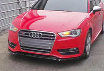 Audi A3 2012–2020 Etupuskurin lipa/splitteri DPT V-3 (Sedan/HB, kiiltävä musta) kuva 7