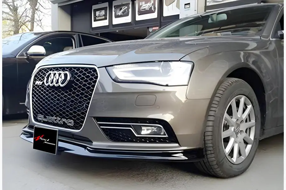 Audi A4 B8 2007–2015 Etupuskurin lip spoileri DPT (2011-2015, maalattavaksi) Kuva 1