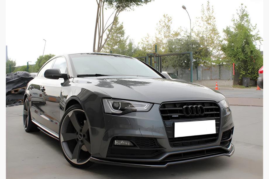 Audi A5 2007–2015 Etupuskurin lippoileri DPT (S-Line, 2011-2015, kiiltävä musta) Image