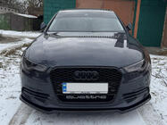 Audi A6 C7 2011–2017 Etulippa DPT V-2 (S-Line, 2011-2015) (kiiltävä musta) kuva 1