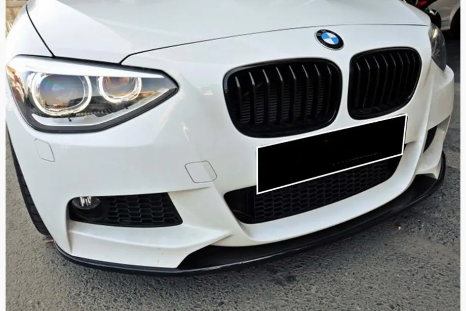 BMW 1-sarja F20/F21 2011–2019 DPT V-3 etulippa (M Performance Style, kiiltävä musta) Image