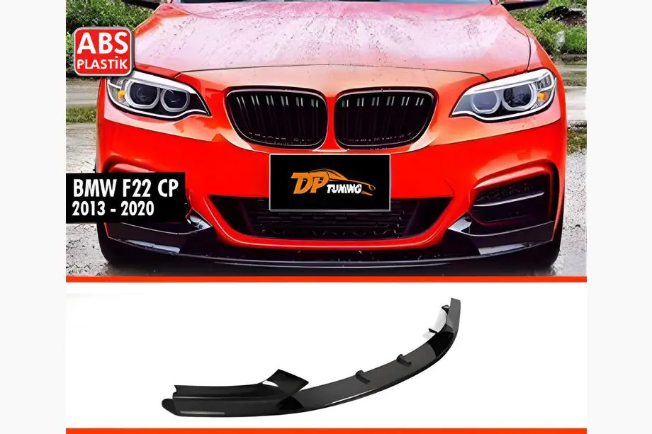 BMW 2-sarja F22/F23 2014–2021 DPT V-1 etulipaspoileri (M Performance, kiiltävän musta) Image