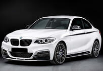 BMW 2-sarja F22/F23 2014–2021 Etulipan spoileri DPT V-2 (M Performance, kiiltävä musta) kuva 1