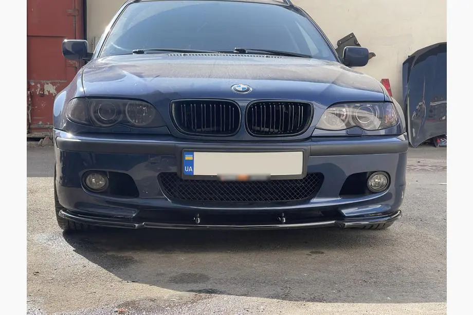 BMW 3-sarja E46 1998–2006 DPT V-1 etulippa (M Sport -malleihin, kiiltävä musta) Kuva 6