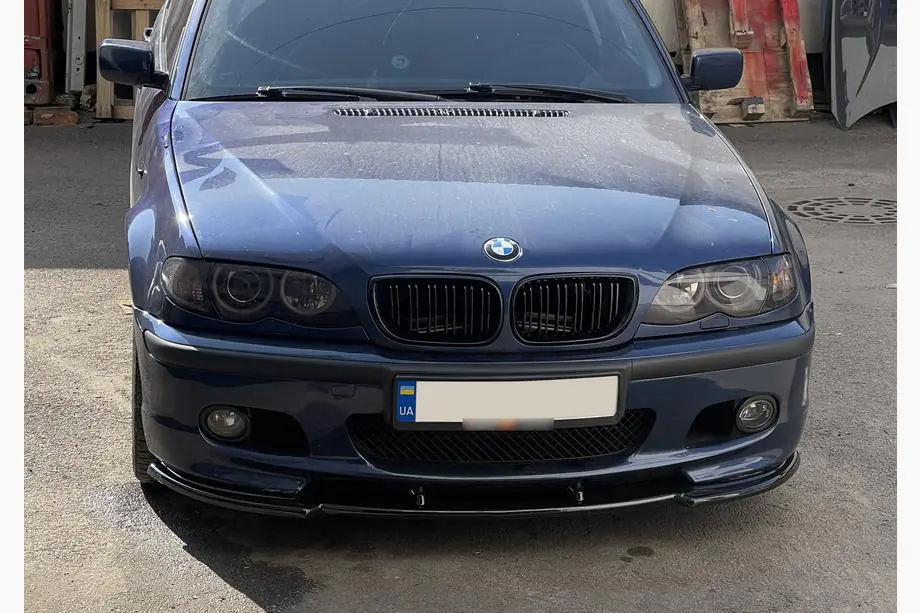 BMW 3-sarja E46 1998–2006 DPT V-1 etulippa (M Sport -malleihin, kiiltävä musta) Kuva 7