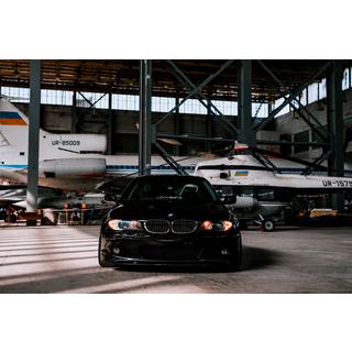 Etupuskurin lip-spoileri DPT V-2 (M Sport -malliin, kiiltävä musta) BMW 3-sarja E46 1998–2006 kuva 4