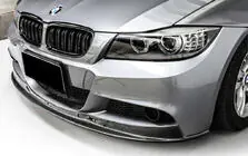 BMW 3-sarja E90/E91 2005–2011 DPT V-2 etulippa (E90 M-Sport 2008-2011), kiiltävän musta kuva 1
