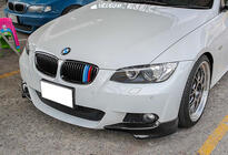 BMW 3-sarja E92/E93 2006–2013 DPT etulippa/splitteri (M-Sport 2006-2010, kiiltävä musta) kuva 1