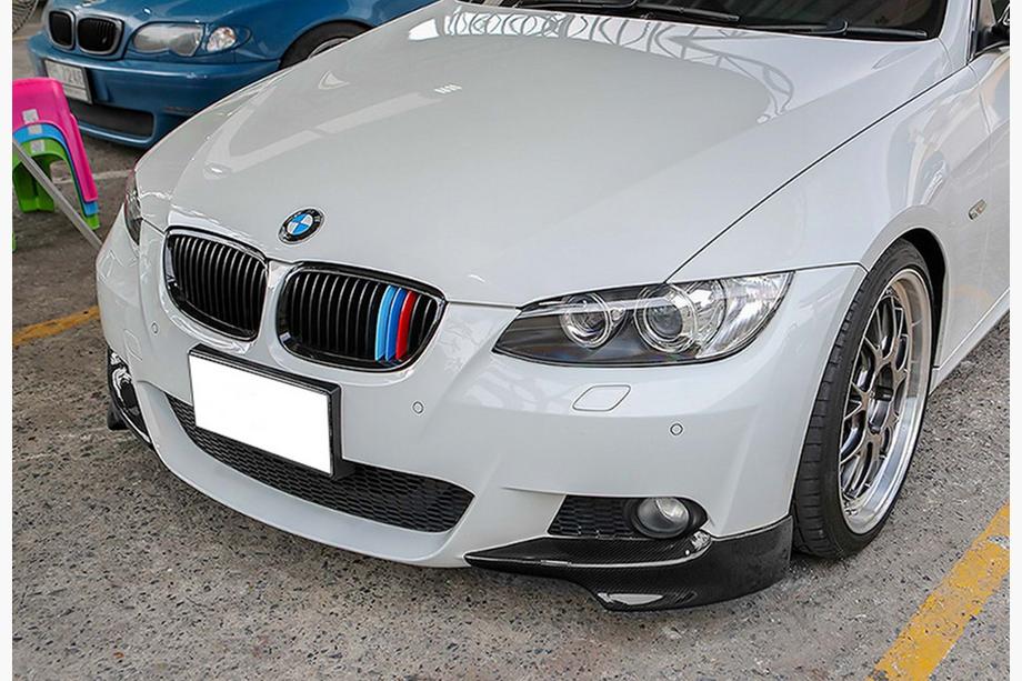 BMW 3-sarja E92/E93 2006–2013 DPT etulippa/splitteri (M-Sport 2006-2010, kiiltävä musta) Image