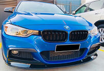 BMW 3-sarja F30/F31 2012–2019 DPT etulipan lisäosa (M Performance, kiiltävä musta) kuva 2