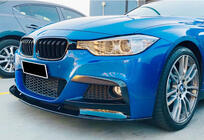 BMW 3-sarja F30/F31 2012–2019 DPT etulipan lisäosa (M Performance, kiiltävä musta) kuva 3