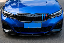 BMW 3-sarja G20/G21 2018– Etupuskurin lipa DPT V-2 (M Technic, kiiltävä musta) kuva 2