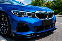 BMW 3-sarja G20/G21 2018– Etupuskurin lipa DPT V-2 (M Technic, kiiltävä musta) kuva 1